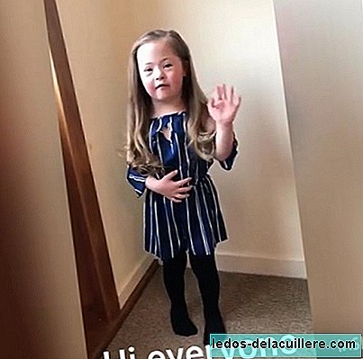 Chloe, the girl who asks to wear "mismatched socks" to celebrate World Down Syndrome Day