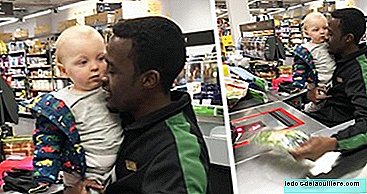 The cashier who has become famous for helping parents make the purchase