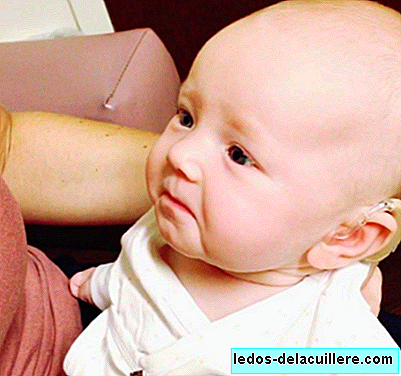 The emotional moment in which a deaf baby first hears a "I love you" from her mother