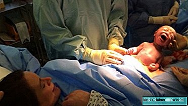 The amazing video of a natural caesarean section in which the baby is "born alone"