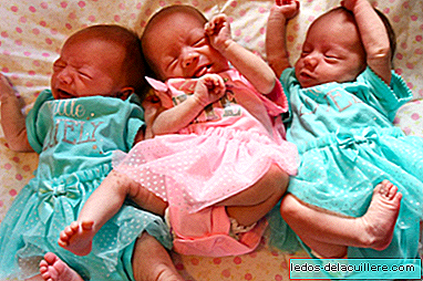 Det usædvanlige tilfælde af MoMo-tripletterne: De delte morkage og taske, og de er identiske