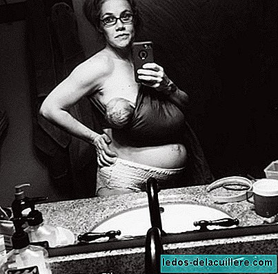 The "selfie" of a mother at 24 hours of giving birth: "A time different from any other"
