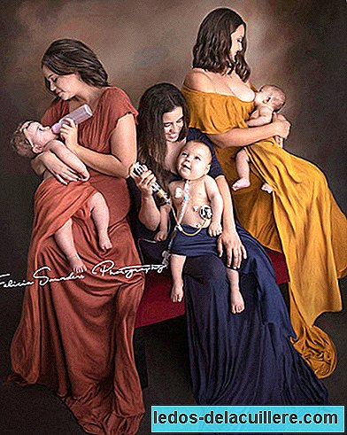 This image reflects the love of a mother feeding her baby regardless of how: breastfeeding, bottle or tube