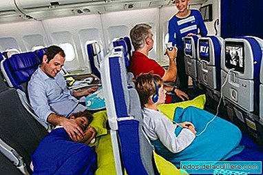 The Joon airline has new modular seats that make beds for traveling with children