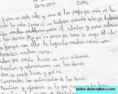 The emotional letter of a child with autism so that they do not fire their teacher: "It has helped me to relate to others"
