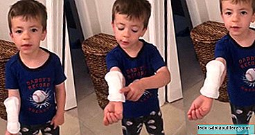 The innocence of children: confuses a compress with a giant band aid and becomes viral