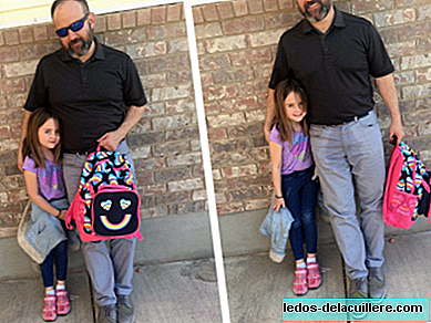Vad den här faren gjorde är bra: hans dotter tittade på honom och han gick för att leta efter henne i skolan med våta byxor