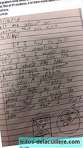 "I hate my mother's cell phone", the strong statement of a child that we should all read