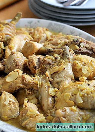 Andalusian stewed chicken. Recipe for kids