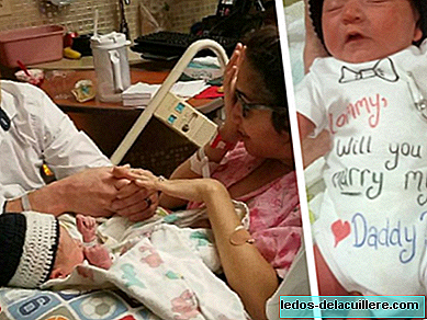 "Do you want to marry my father?" The beautiful marriage proposal with a very special messenger: your newborn baby