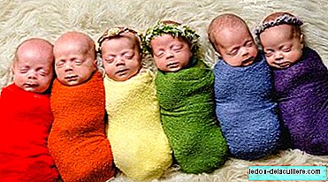 Sextuplés arc-en-ciel: belle photo de six bébés arrivés après une perte