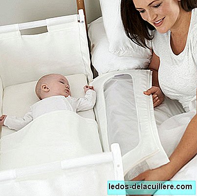 SnüzPod: spjälsäng för colecho som är fäst vid föräldrarnas säng