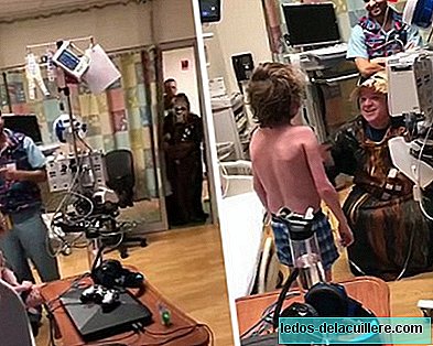 A doctor dresses in Chewbacca to announce to a patient that the expected heart transplant has finally arrived