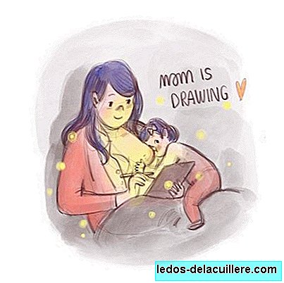 A mother shares her experience with breastfeeding through beautiful illustrations