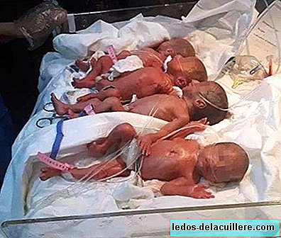 A mother with three children gives birth to septuplets in Iraq, six girls and one boy