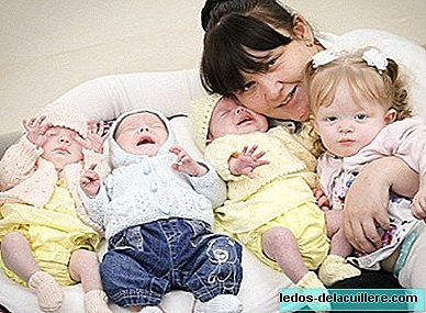 A woman gives birth to four children in just 11 months