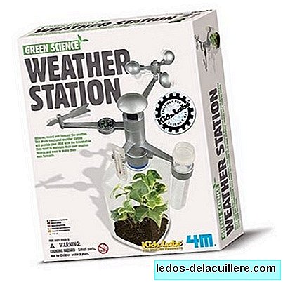 In bad weather ... many opportunities to learn! Weather station for children