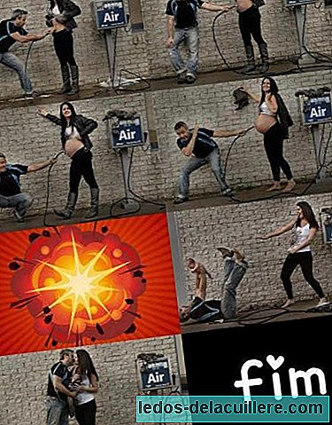 Fun photo montage of pregnancy: that is to explode