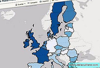 De kaart van het moederschap in Europa
