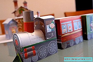 Ziemassvētku vecīša elfa vilciens drukāt un braukt
