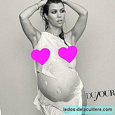 Gravid på forsiden: Kourtney Kardashian, stolt av kroppen sin