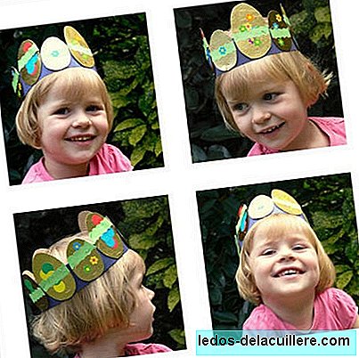 Start the countdown to Easter: make yourself a crown with eggs for young children