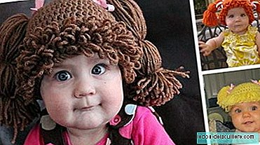 Chapéu de cabrito para crianças (boneca de repolho) de crochê
