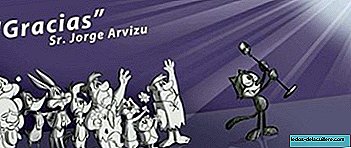 Jorge Arvizu hat die Mappe von Pedro Flintstones neben anderen großen Figuren im Fernsehen gestorben