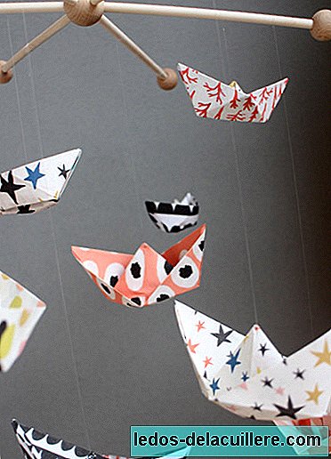 Do it yourself: a crib mobile with paper boats