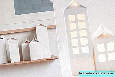 Направете сами, прекрасна светла къща от картонена кутия с мляко