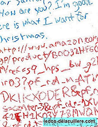 A carta com a qual o Papai Noel deve se conectar à Internet para saber o que dar