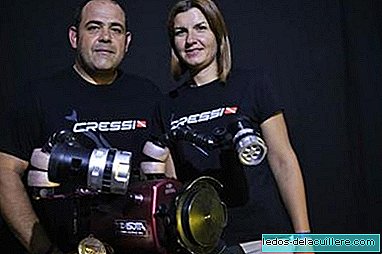 La fille d'Héctor Ripolès et Lledó Bernat dans la vidéo sous-marine primée de Cevisub 2014