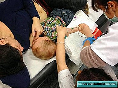 Die "Tetanalgesia" in der Extraktion von Blut zum Baby: ein unglaubliches und beneidenswertes Foto