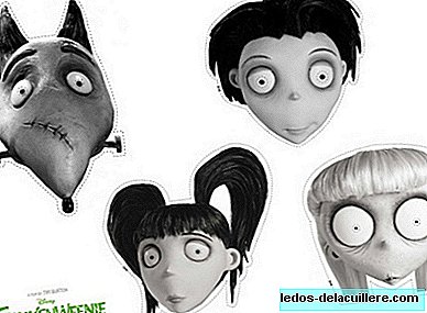 Frankenweenie-masker til udskrivning på Halloween