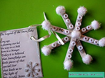 Christmas crafts to do with children: handmade snowflakes