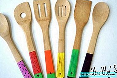 Crafts with children: painted wooden spoons for cooking with children