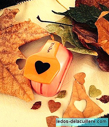 Crafts with children: forms of autumn leaves with dies