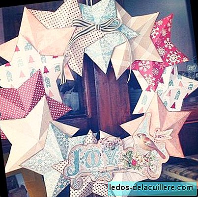 Christmas crafts with children: make yourself a crown of stars