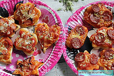 Mini Pizzas with fun shapes for a Carnival party