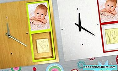 My first clock, a personalized watch with your baby's footprint and photo
