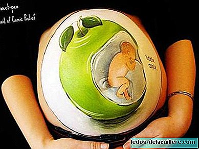 My Little Sweet Pea: dra nytte av den gravide kvinnens mage for å lage kunst