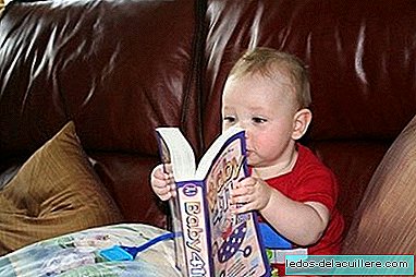 No, the baby cannot read at nine months