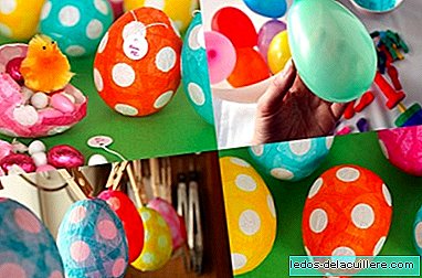 Original crafts with children: Easter eggs made with paper mache