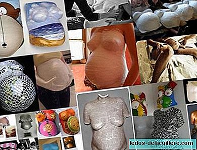Maven på ni måner, en skulptur af graviditet dekoreret efter din smag