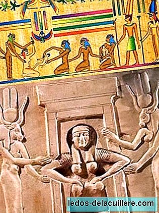 Vertikala födslar i egyptisk konst