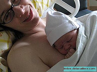 Skin with mother-baby skin, also after a C-section