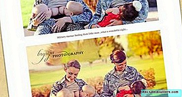 Controverse over de foto's van twee soldaten die hun baby's borstvoeding geven