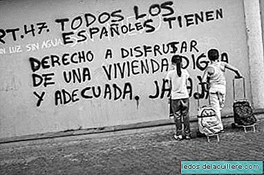 Modtaget en serie fotografier om børnefattigdom i Spanien