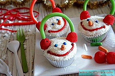 "Sneeuwmannen" cupcake recept