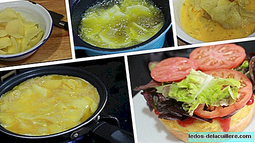 Papaburger of aardappeltortilla-burgerrecept